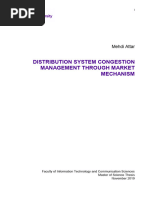 Distribution System Congestion Management Through Market Mechanism