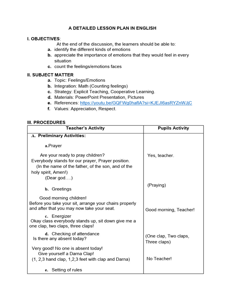Dlp English Pdf Emotions Feeling