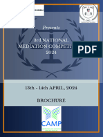 3rd National Mediation Competition 2024 Brochure