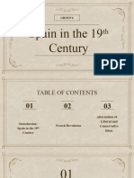 Spain in The 19th Century Report