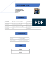 Curriculum Vitae: Formations