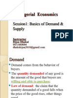 Session 1-Basics of Demand and Supply