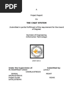 Download Report on Chat Server by Jai Kishore Jangir SN71818134 doc pdf