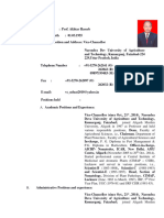 CV of Prof. Akhtar Haseeb