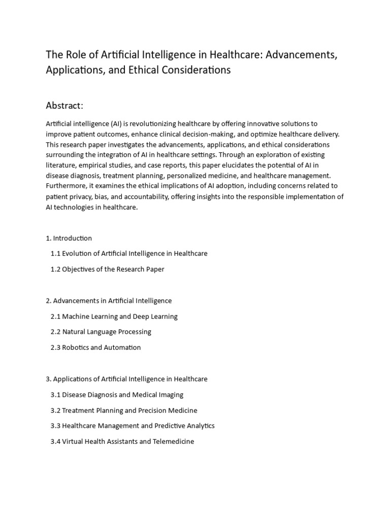THE ROLE OF ARTIFICIAL INTELLIGENCE IN HEALTHCARE A STRUCTURED LITERATURE REVIEW visual data 2