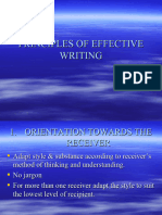 Princiles of Effective Writing