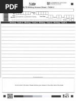 IELTS Writing Task 1 Answer Sheet | PDF | International English ...