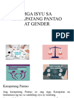 Mga Karapatang PantaoGender EqualityRh Prostitusyon at Pang Aabuso