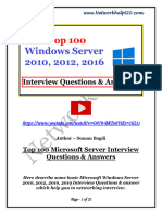 Micro Soft Windows Server Interview Questions With Answers