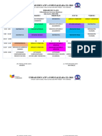 Horario de Clases Ii Bachillerato