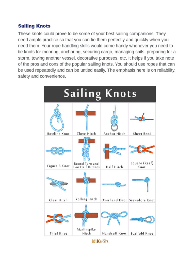 Sailing Knots | PDF | Knot | Scoutcraft