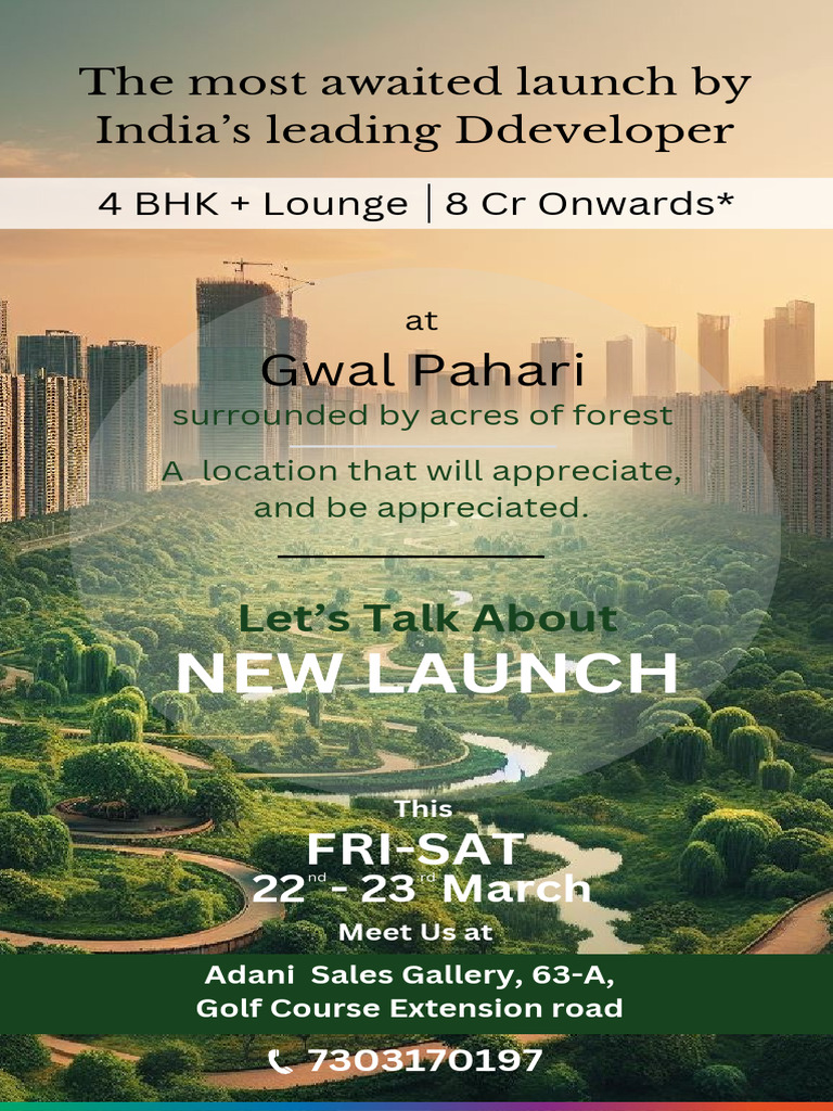 Gwal Pahari New Launch | PDF