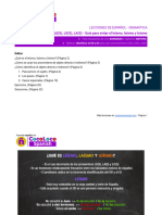 Evitar El Leismo Laismo y Loismo Hoja de Trabajo