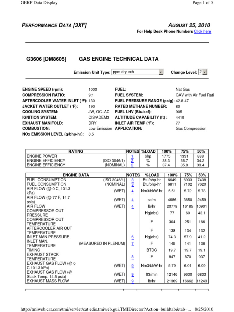 4ZS01350 Data Sheet DM8605 G3606 A3 | PDF | Altitude | Engineering ...