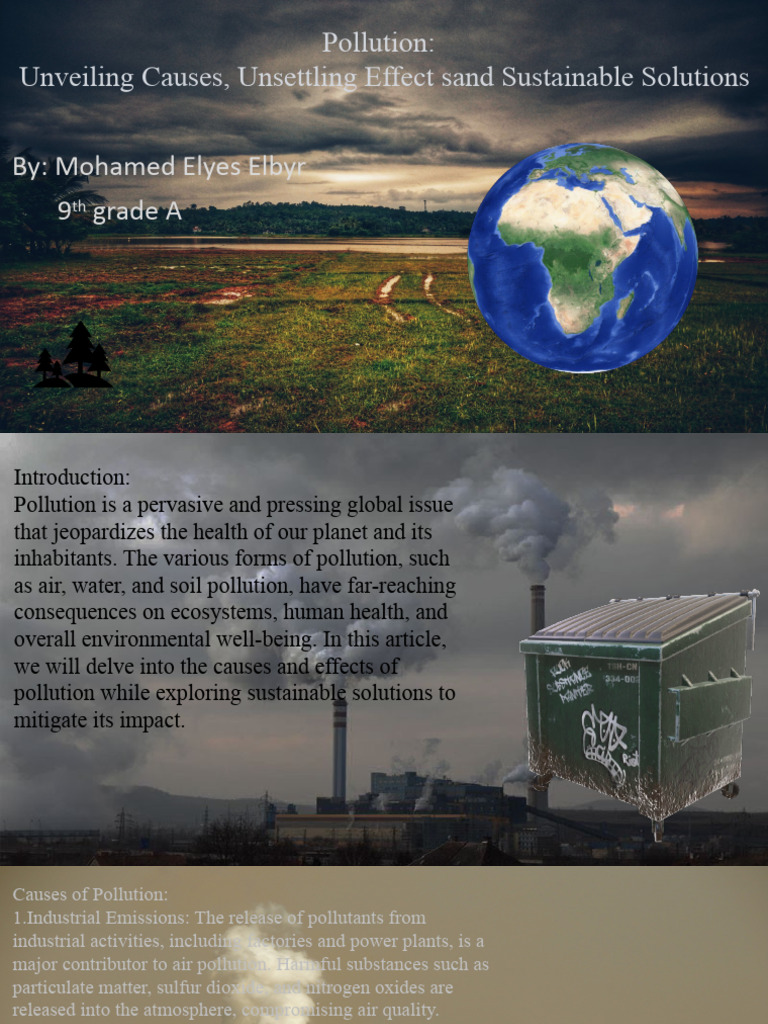 Pollution Projet | PDF | Pollution | Air Pollution