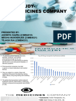 The Medicine Comapny Case Study