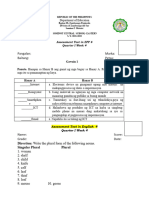 Assessment Test Quarter 1 Week 4