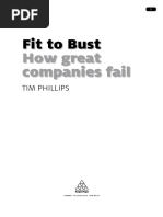 Tim Phillips - Fit To Bust - How Great Companies Fail