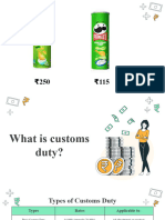 Economics Project - Customs Duty