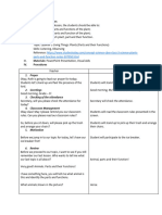 Finalgrade 3 Lesson Plan Plant Parts and Their Functions