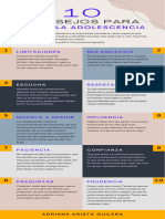 Infografía Con Lista Consejos Corporativo Geométrico Azul y Mostaza