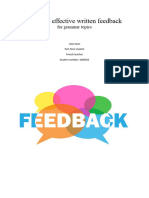 Guide To Effective Formative Feedback For Foreign Language Teachers