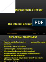 Strategic Management & Theory - The Internal Environment
