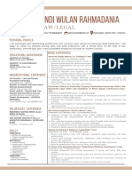 Andi Wulan Rahmadania Junior Scientific Consultant Resume