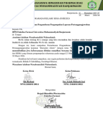 Surat Permohonan Pengunduran LPJ RAMI HIMA D3