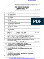 10th English Public Answer Key May 2022