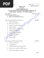 BSC - Computer Science Cs - Semester 6 - 2022 - April - Object Oriented Programming II Core Java 2019 Pattern