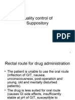 Quality Control of Suppositories