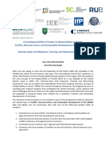 From Responsibility To Protect To Responsibility To Assist - Conflict, Reconstruction, and Sustainable Development in The Middle East