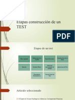 Etapas Construcción de Un TEST