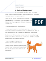 The Animal Assignment