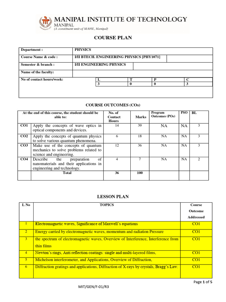course-plan-2023-24-even-sem-pdf-quantum-mechanics-laser