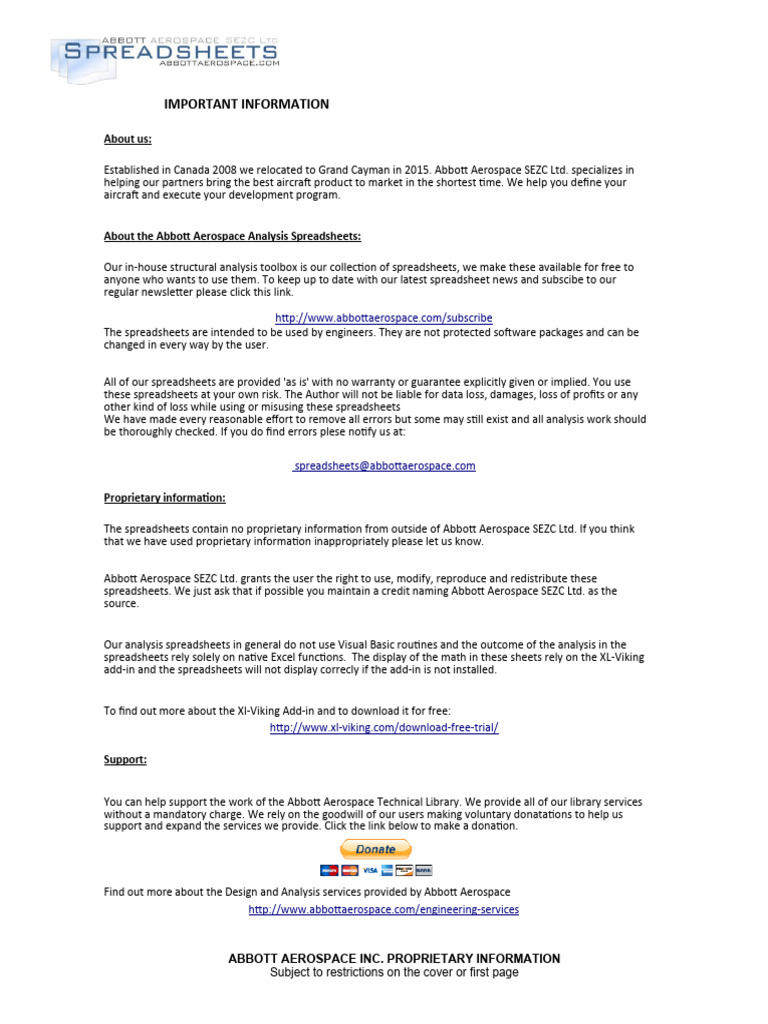 AASM009004 Lug Analysis Pin Bending Rev A PDF Spreadsheet