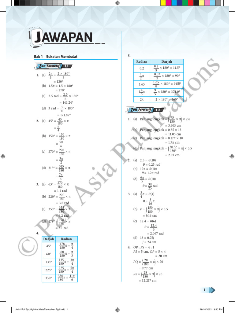 Jawapan Lengkap Tingkatan 5 Pdf Pi Probability And Statistics
