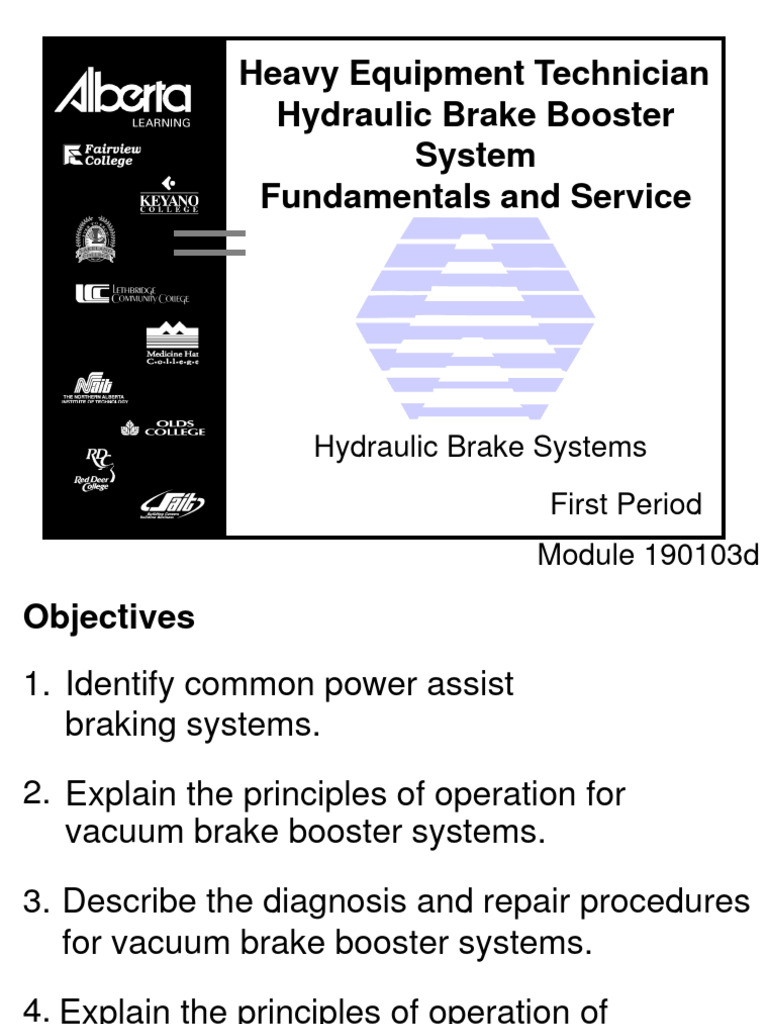 4 Hydraulic Brake Booster System Fundamentals - Service | PDF | Brake ...