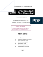 Lectura #01 - Ley 26662, Ley de Competencia Notarial en Asuntos No Contenciosos