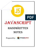 Javascript Handwritten Notes 1212
