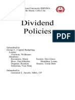 Fin 072 - Dividend Policies (Group 4)