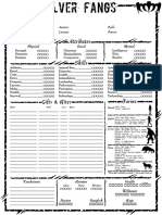 Werewolf 5thedition Classic 4-Page SilverFangs Interactive