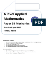 A Level Applied Paper 3B Mechanics M17