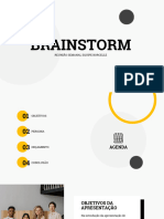 Apresentação de Brainstorm Profissional Amarela e Preto