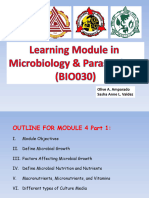 Module 4 - Microbial Growth Requirements Part 1