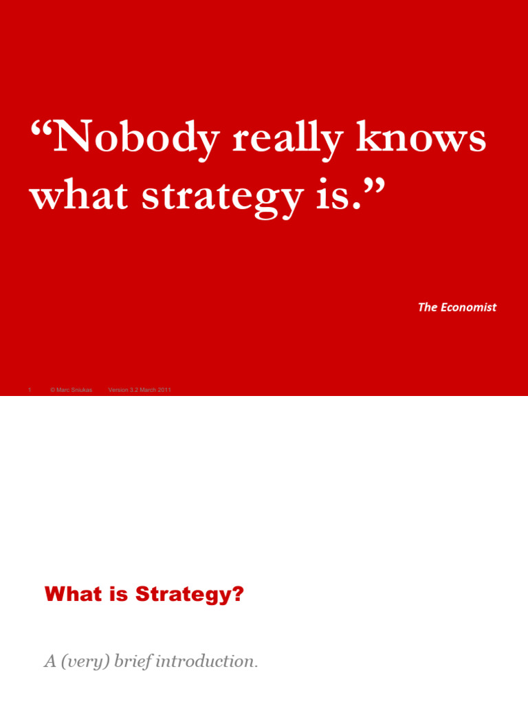 What Is Strategy Pdf Strategic Management Value Chain