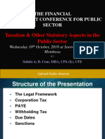 3.0 Taxation Other Statutory Compliance Requirements For The Public Sector CPA Sululu