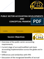 Public Sector Accounting Developments and Conceptual Framework