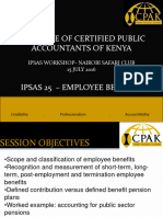 IPSAS 25 Employees Benefits